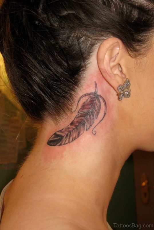 Good Looking Feather Tattoo