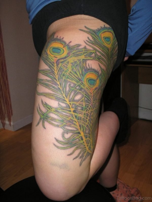Graceful Feather Tattoo