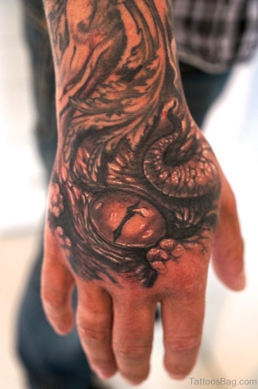 Great Eye Tattoo On Hand