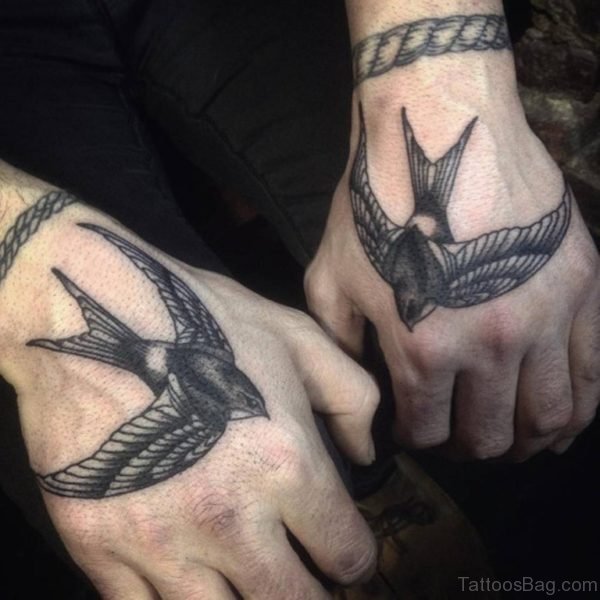 Great Looking Swallow Tattoo
