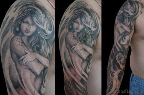 Grey Woman Tattoo