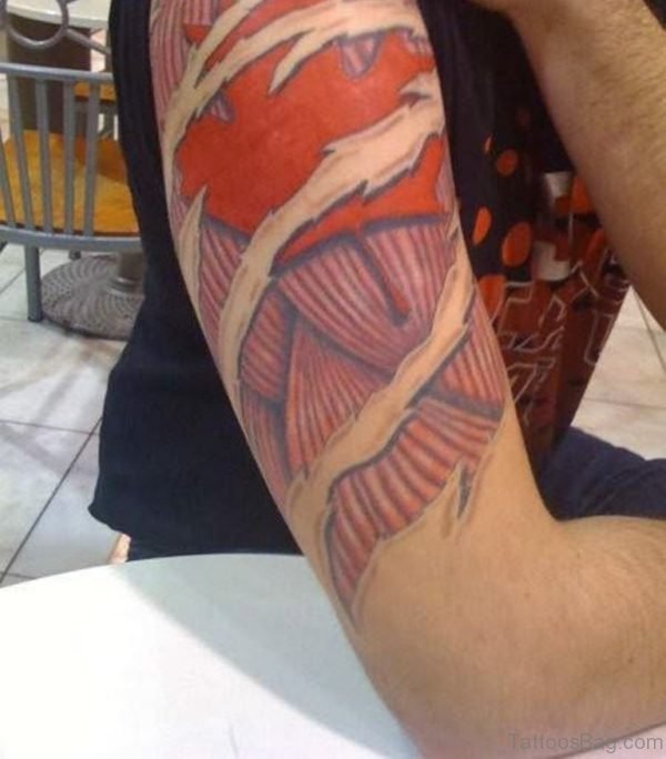 Irish Leaf Tattoo On Shoulder