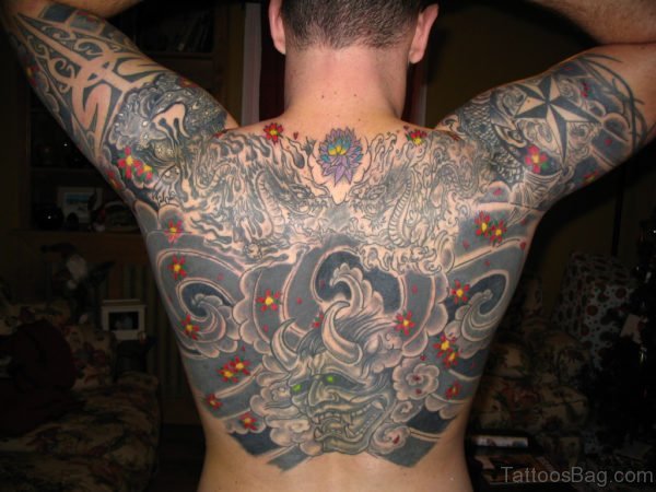 Japanese Back Tattoo 