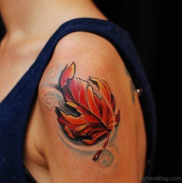 Leaf Maple Tattoo Shoulder