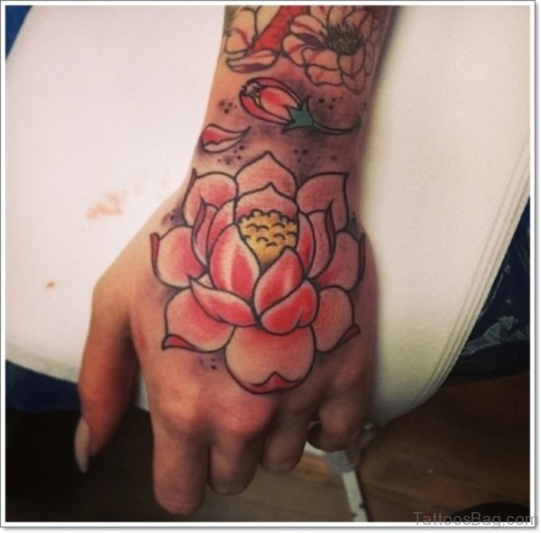 Lotus Tattoo On hand