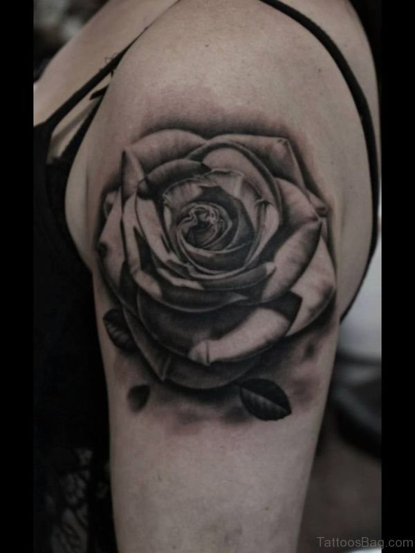 Lovely Black Ink Tattoo Design