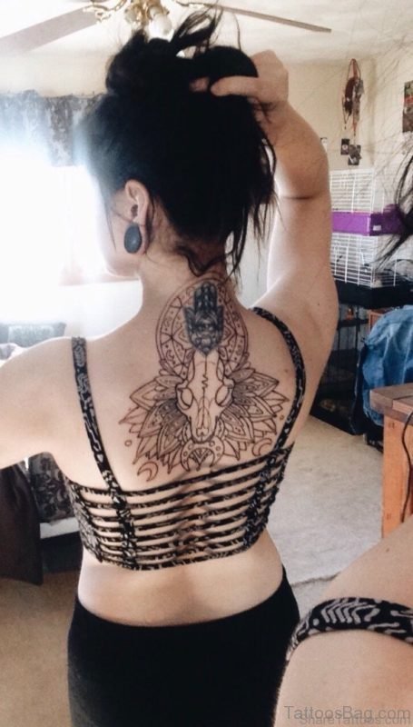 Mandala Nape Tattoo