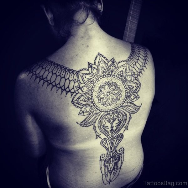 Mandala Neck Tattoo Fro Women