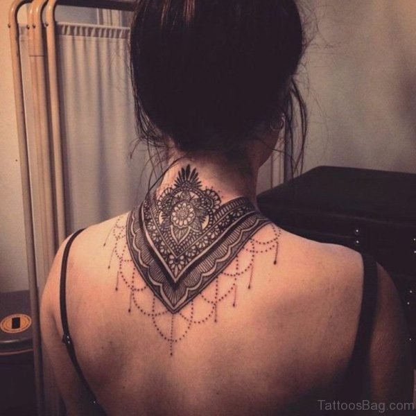 Mandala Tattoo Design On Nape