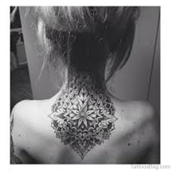 Mandala Tattoo On Nape