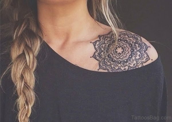Mandala Tattoo On Shoulder