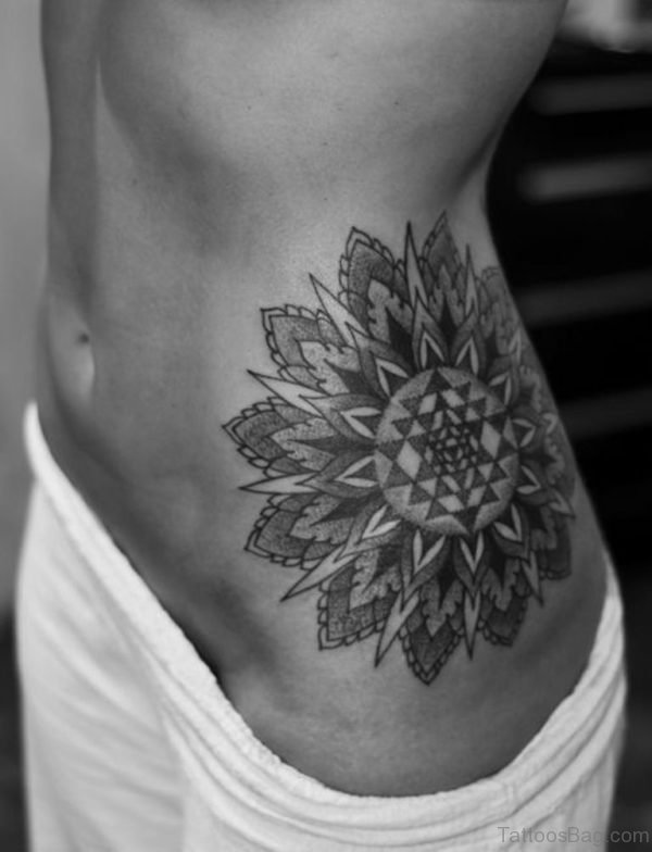 Mandala Tattoo On Waist