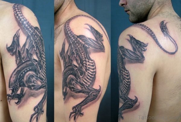 Mind Blowing Alien Tattoo