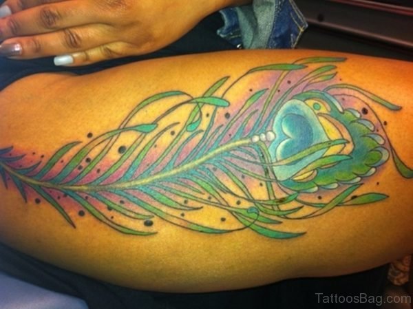 Mind Blowing Feather Tattoo