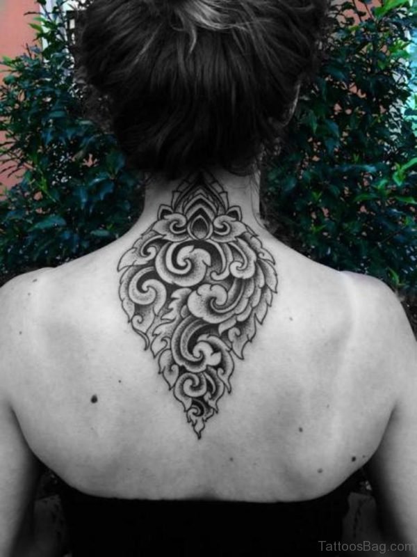 Nape Geometric Tattoo