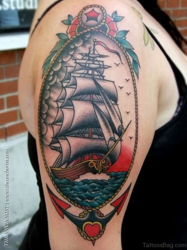 Nautical Colored Ship