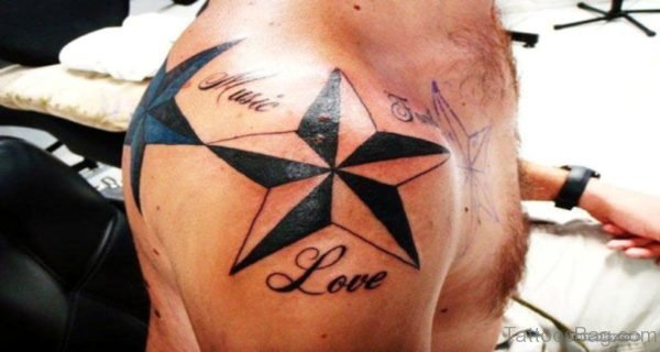 Nautical Star Black Tattoo