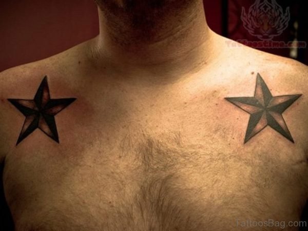 Nautical Star Shoulder Tattoo Design