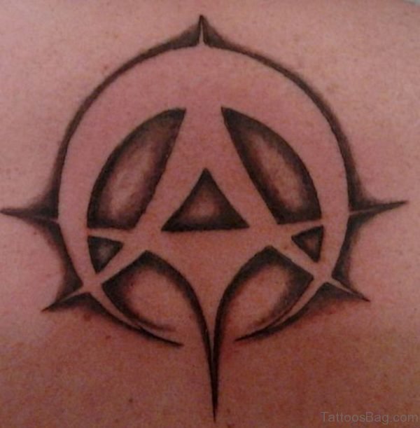 New Cool Atheist Tattoo On Back