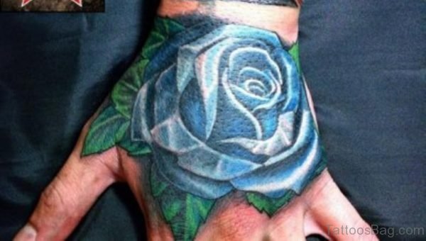 New Ink Rose Tattoo On Hand