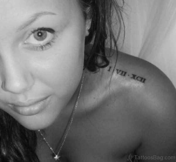 Nice And Simple Roamn Tattoo