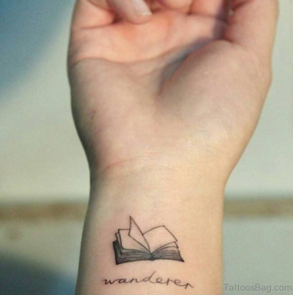 12 Nice Book Tattoos On Wrist