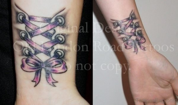 8 Realistic Corset Wrist Tattoos