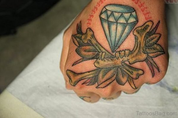 Nice Diamond Tattoo Design