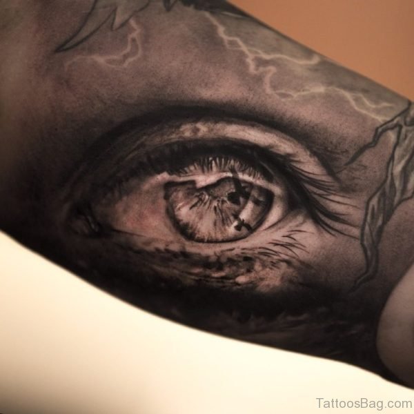 Nice Eye Tattoo On Arm