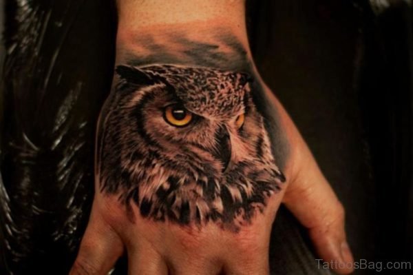 Nice Looking Owl Tattoo