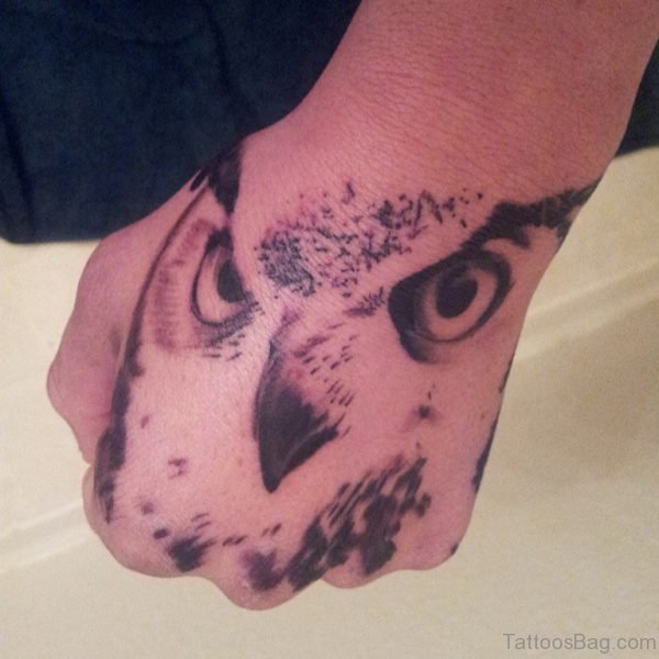 Owl Face Tattoo