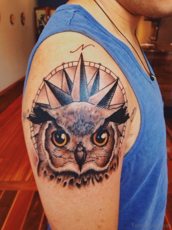 Owl Head Tattoo