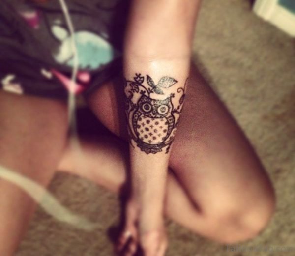 Owl Tattoo Design On Arm 