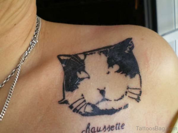 Pet Cat Shoulder Tattoo