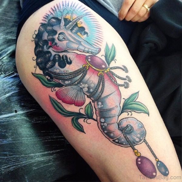 Phenomenal Unicorn Tattoo On Shoulder