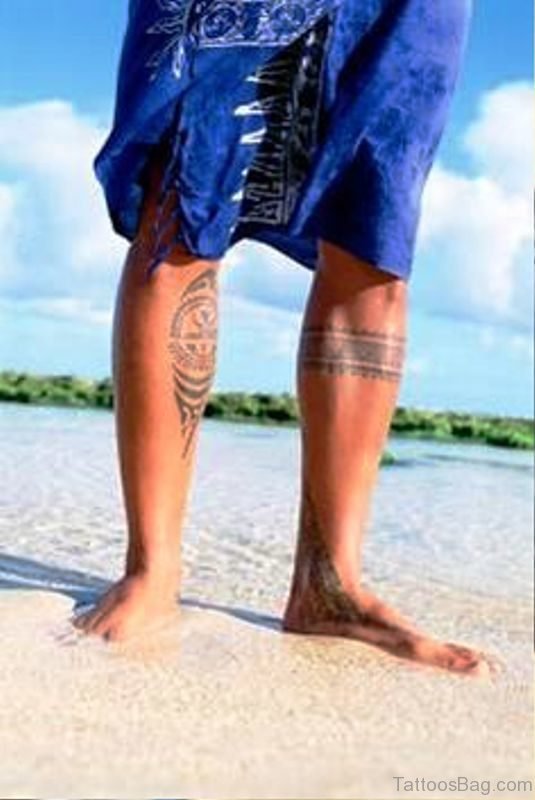 Pic Of Band Tattoo On Leg