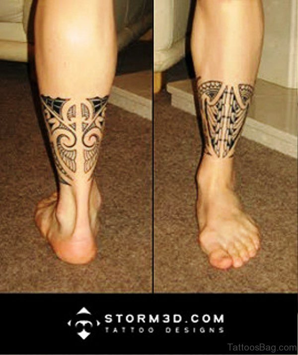 Picture Of Band Tattoo On Leg