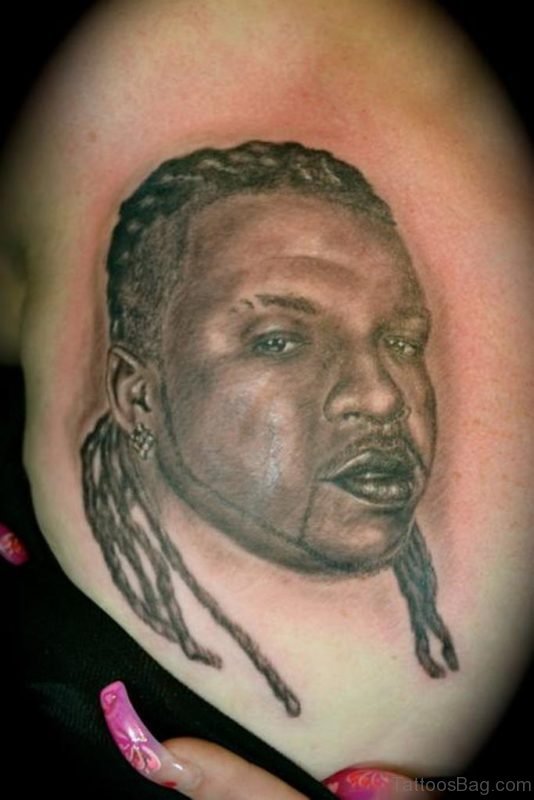 Portrait Tattoo On Waist