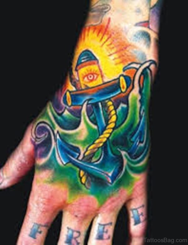 Pretty Anchor Tattoo