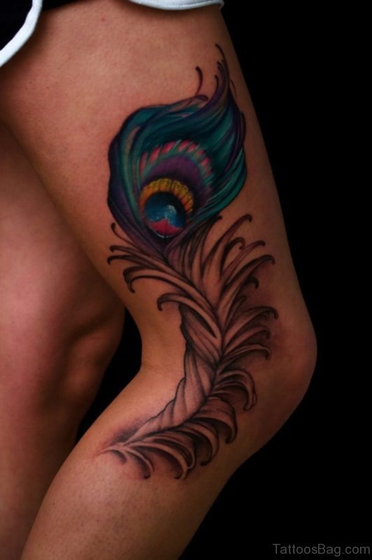 Pretty Feather Tattoo