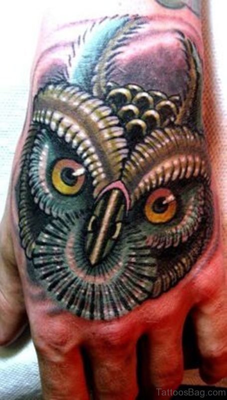 Pretty Owl Tattoo