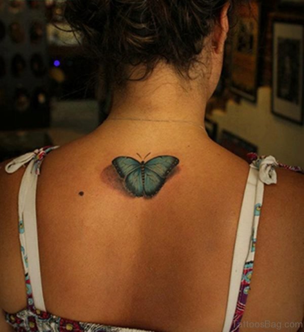 Realistic Butterfly Tattoo