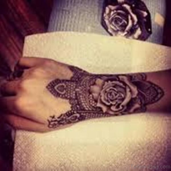 Rose And Mandala Tattoo