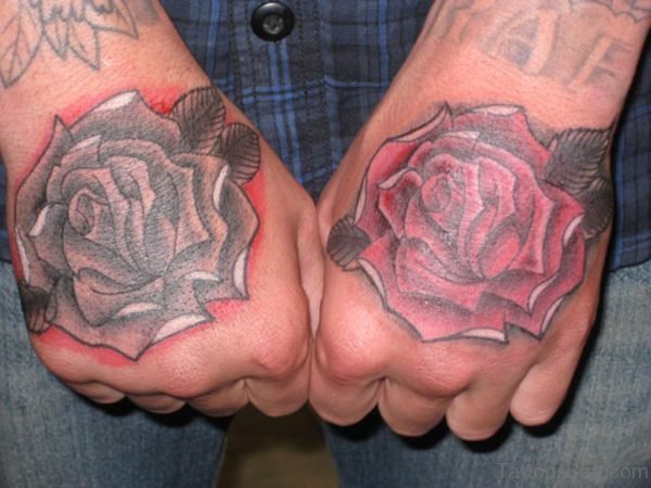 Rose Hand Tattoo