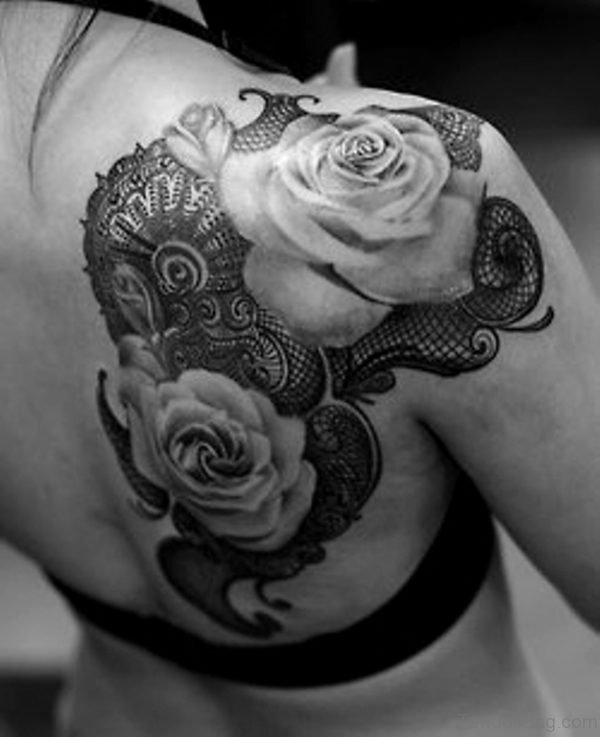 Rose Tattoo On Shoulder 1