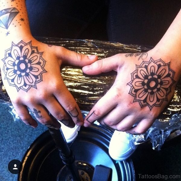 Round Mandala Tattoo