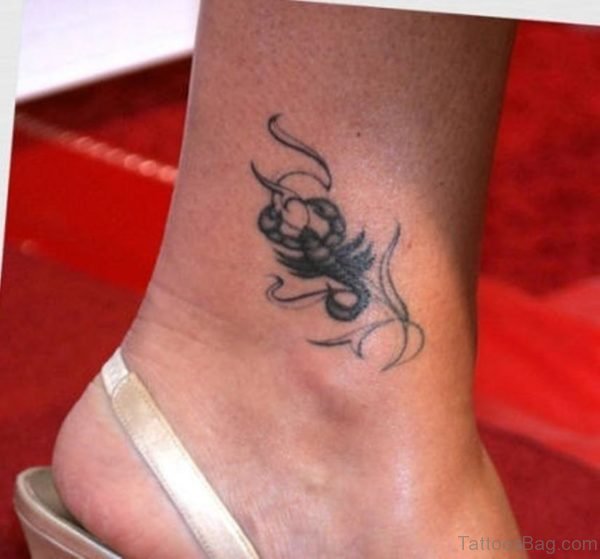Scorpio Tattoo on Ankle