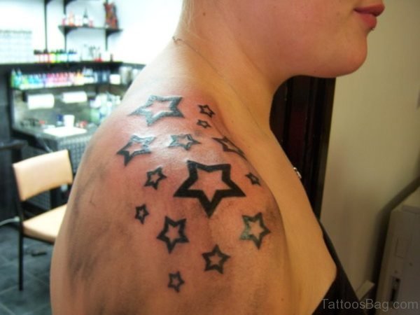 Shoulder Joint Star Tattoo