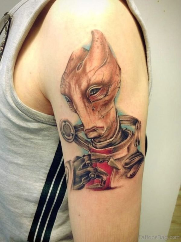 Simple Alien Tattoo