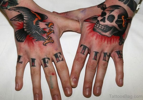 Skull And Eagle Tattoo